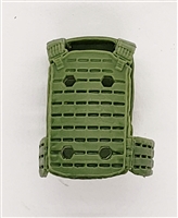 Male Vest: Plate Carrier Type LIGHT GREEN Version - 1:18 Scale Modular MTF Accessory for 3-3/4" Action Figures