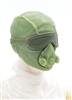 Male Head: Mask with Goggles & Breather LIGHT GREEN with GREEN Version - 1:18 Scale MTF Accessory for 3-3/4" Action Figures