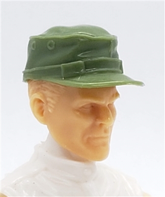 Headgear: Fatigue Cap LIGHT GREEN Version - 1:18 Scale Modular MTF Accessory for 3-3/4" Action Figures