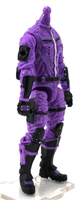 "Engineer-Ops" PURPLE with Black MTF Male Trooper Body WITHOUT Head - 1:18 Scale Marauder Task Force Action Figure