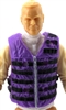 Male Vest: Tactical Type PURPLE & Black Version - 1:18 Scale Modular MTF Accessory for 3-3/4" Action Figures