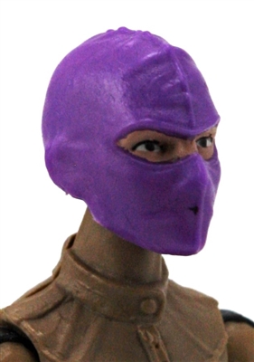 Female Head: Balaclava Mask PURPLE Version - 1:18 Scale MTF Valkyries Accessory for 3-3/4" Action Figures