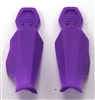 Female Shin Armor: PURPLE Version - Left & Right (Pair) - 1:18 Scale Modular MTF Valkyries Accessory for 3-3/4" Action Figures