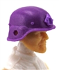Headgear: LWH Combat Helmet PURPLE Version - 1:18 Scale Modular MTF Accessory for 3-3/4" Action Figures
