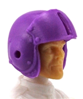 Headgear: PURPLE Flight Helmet - 1:18 Scale Modular MTF Accessory for 3-3/4" Action Figures