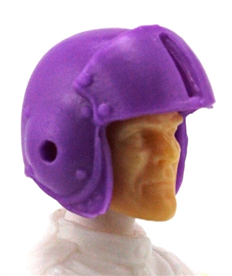 Headgear: PURPLE Flight Helmet - 1:18 Scale Modular MTF Accessory for 3-3/4" Action Figures