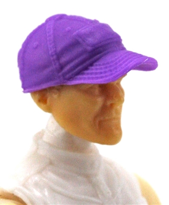 Headgear: Baseball Cap PURPLE Version - 1:18 Scale Modular MTF Accessory for 3-3/4" Action Figures