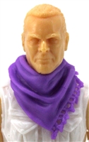 Headgear: Large Neck Scarf "Shemagh" PURPLE Version - 1:18 Scale Modular MTF Accessory for 3-3/4" Action Figures