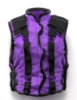Male Vest: Model 86 Type PURPLE & BLACK Version - 1:18 Scale Modular MTF Accessory for 3-3/4" Action Figures