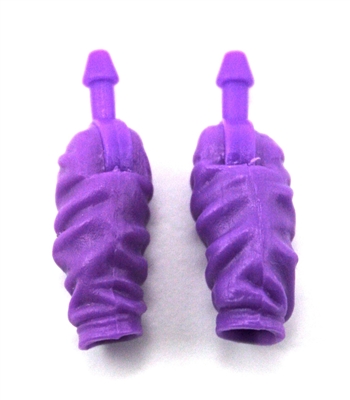 Male Forearms: PURPLE Cloth Forearms (NO Armor) - Right AND Left (Pair) - 1:18 Scale MTF Accessory for 3-3/4" Action Figures