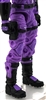 Male Legs: PURPLE Cloth Legs (NO Armor) -  Right AND Left Pair-NO WAIST-LEGS ONLY  - 1:18 Scale MTF Accessory for 3-3/4" Action Figures