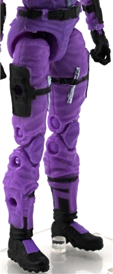 Female Legs WITH Waist: PURPLE Legs  - Right AND Left Legs WITH Waist - 1:18 Scale MTF Valkyries Accessory for 3-3/4" Action Figures