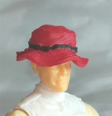 Headgear: Boonie Hat RED Version - 1:18 Scale Modular MTF Accessory for 3-3/4" Action Figures