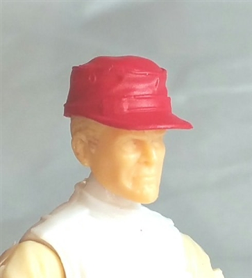 Headgear: Fatigue Cap RED Version - 1:18 Scale Modular MTF Accessory for 3-3/4" Action Figures
