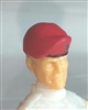 Headgear: Beret RED Version - 1:18 Scale Modular MTF Accessory for 3-3/4" Action Figures