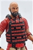 Male Vest: Utility Type RED & BLACK Version - 1:18 Scale Modular MTF Accessory for 3-3/4" Action Figures