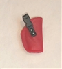 Pistol Holster: Small Right Handed RED Version - 1:18 Scale Modular MTF Accessory for 3-3/4" Action Figures
