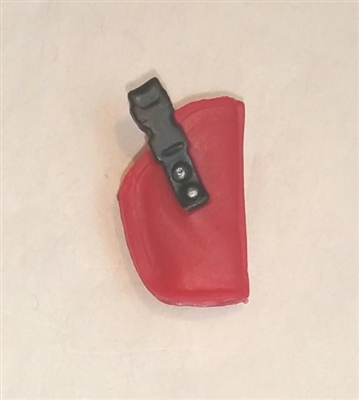 Pistol Holster: Small Right Handed RED Version - 1:18 Scale Modular MTF Accessory for 3-3/4" Action Figures