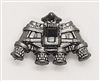 Headgear: QUAD NVG Night Vision Goggles GUN METAL Version - 1:18 Scale Modular MTF Accessory for 3-3/4" Action Figures