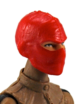 Female Head: Balaclava Mask RED Version - 1:18 Scale MTF Valkyries Accessory for 3-3/4" Action Figures