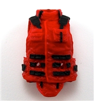 Female Vest: High Collar Type Red Version - 1:18 Scale Modular MTF Valkyries Accessory for 3-3/4" Action Figures