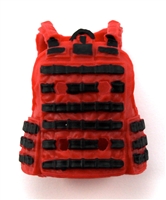 Female Vest: Utility Type Red Version - 1:18 Scale Modular MTF Valkyries Accessory for 3-3/4" Action Figures