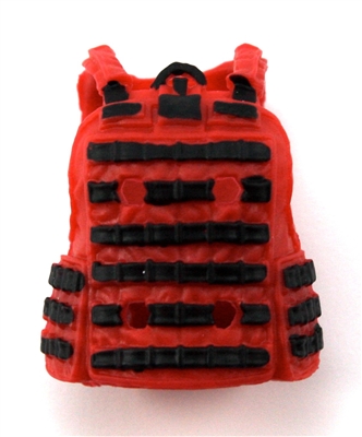 Female Vest: Utility Type Red Version - 1:18 Scale Modular MTF Valkyries Accessory for 3-3/4" Action Figures