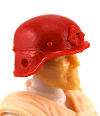 Headgear: LWH Combat Helmet RED Version - 1:18 Scale Modular MTF Accessory for 3-3/4" Action Figures