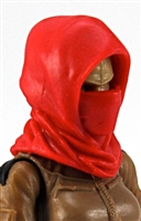 Headgear: Hood RED Version - 1:18 Scale Modular MTF Accessory for 3-3/4" Action Figures