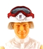 Headgear: Large Goggles RED Version with SMOKE Tint - 1:18 Scale Modular MTF Accessory for 3-3/4" Action Figures