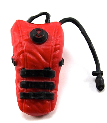 Camel Hydration Pack: RED Version - 1:18 Scale Modular MTF Accessory for 3-3/4" Action Figures