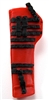 Rifle Sheath Backpack: RED & BLACK Version - 1:18 Scale Modular MTF Accessory for 3-3/4" Action Figures