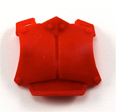 Armor Chest Plate: RED Version - 1:18 Scale Modular MTF Accessory for 3-3/4" Action Figures