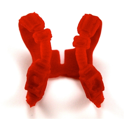 Male Vest: Shoulder Rig RED Version - 1:18 Scale Modular MTF Accessory for 3-3/4" Action Figures