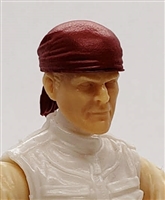Headgear: "Bandana" Head Cover RED Version - 1:18 Scale Modular MTF Accessory for 3-3/4" Action Figures