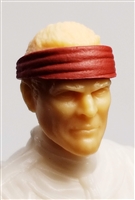 Headgear: Headband RED Version - 1:18 Scale Modular MTF Accessory for 3-3/4" Action Figures
