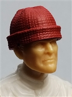 Headgear: Knit Cap "Ski Cap" RED Version - 1:18 Scale Modular MTF Accessory for 3-3/4" Action Figures