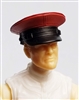 Headgear: Officer Cap "Dress Hat" RED Version - 1:18 Scale Modular MTF Accessory for 3-3/4" Action Figures