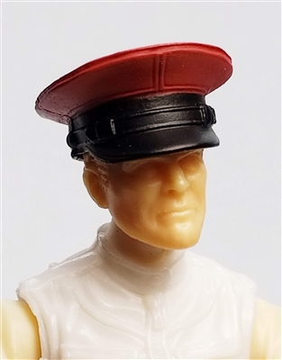 Headgear: Officer Cap "Dress Hat" RED Version - 1:18 Scale Modular MTF Accessory for 3-3/4" Action Figures