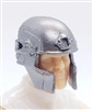 Headgear: Tactical Helmet GUN-METAL Version - 1:18 Scale Modular MTF Accessory for 3-3/4" Action Figures