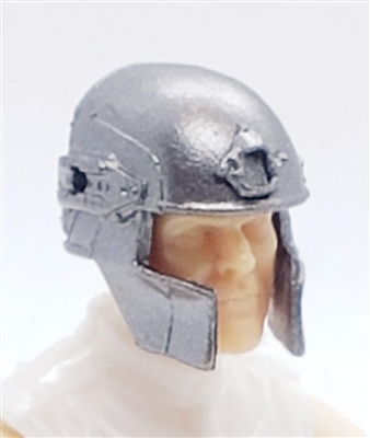 Headgear: Tactical Helmet GUN-METAL Version - 1:18 Scale Modular MTF Accessory for 3-3/4" Action Figures
