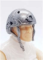 Headgear: Half-Shell Helmet GUN-METAL Version - 1:18 Scale Modular MTF Accessory for 3-3/4" Action Figures