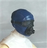 Male Head: Mask with Goggles & Breather BLUE Version - 1:18 Scale MTF Accessory for 3-3/4" Action Figures