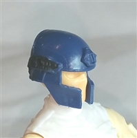 Headgear: Tactical Helmet BLUE Version - 1:18 Scale Modular MTF Accessory for 3-3/4" Action Figures