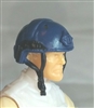 Headgear: Half-Shell Helmet BLUE Version - 1:18 Scale Modular MTF Accessory for 3-3/4" Action Figures
