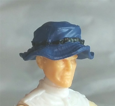 Headgear: Boonie Hat BLUE Version - 1:18 Scale Modular MTF Accessory for 3-3/4" Action Figures