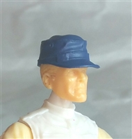 Headgear: Fatigue Cap BLUE Version - 1:18 Scale Modular MTF Accessory for 3-3/4" Action Figures