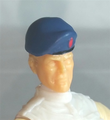 Headgear: Beret BLUE Version - 1:18 Scale Modular MTF Accessory for 3-3/4" Action Figures