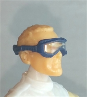 Headgear: Standard Goggles with Strap BLUE Version - 1:18 Scale Modular MTF Accessory for 3-3/4" Action Figures
