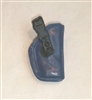 Pistol Holster: Small  Right Handed BLUE Version - 1:18 Scale Modular MTF Accessory for 3-3/4" Action Figures